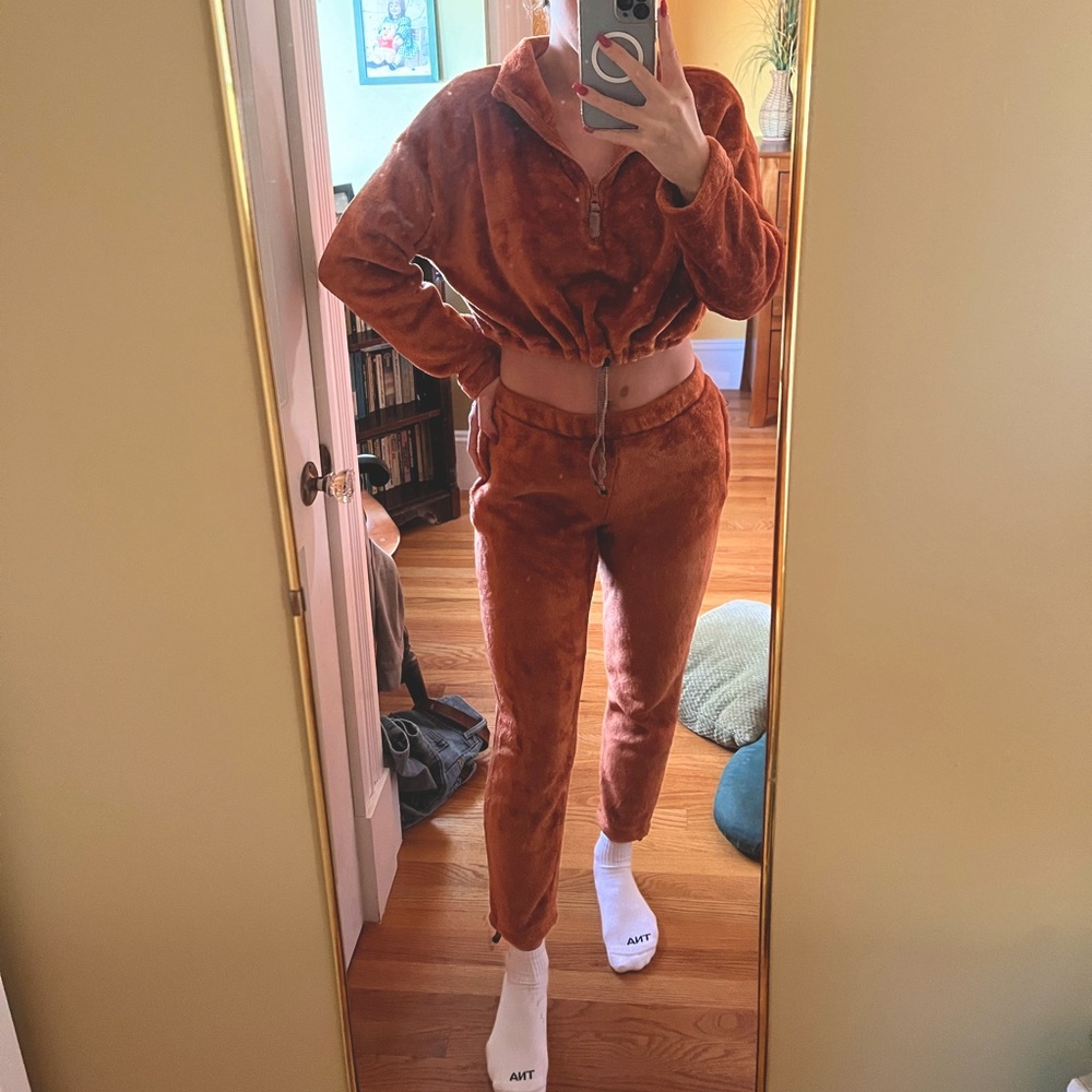 Urban Outfitters Cozy Orange Sweat Set